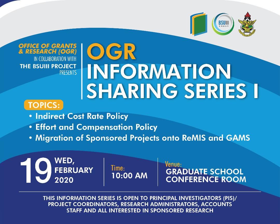 OGR in collaboration with BSU information sharing series